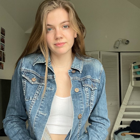 Cropped denim jacket - Picture 2 of 4